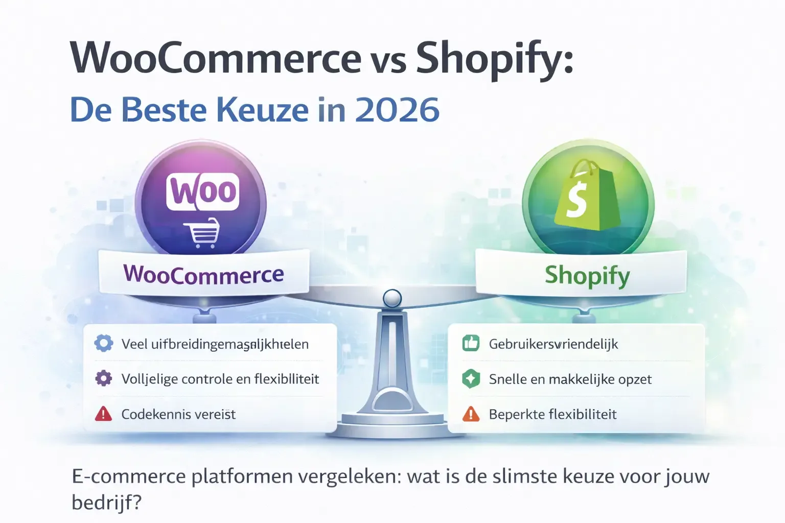 WooCommerce Shopify vergelijking: beide platforms tegenover elkaar afgewogen